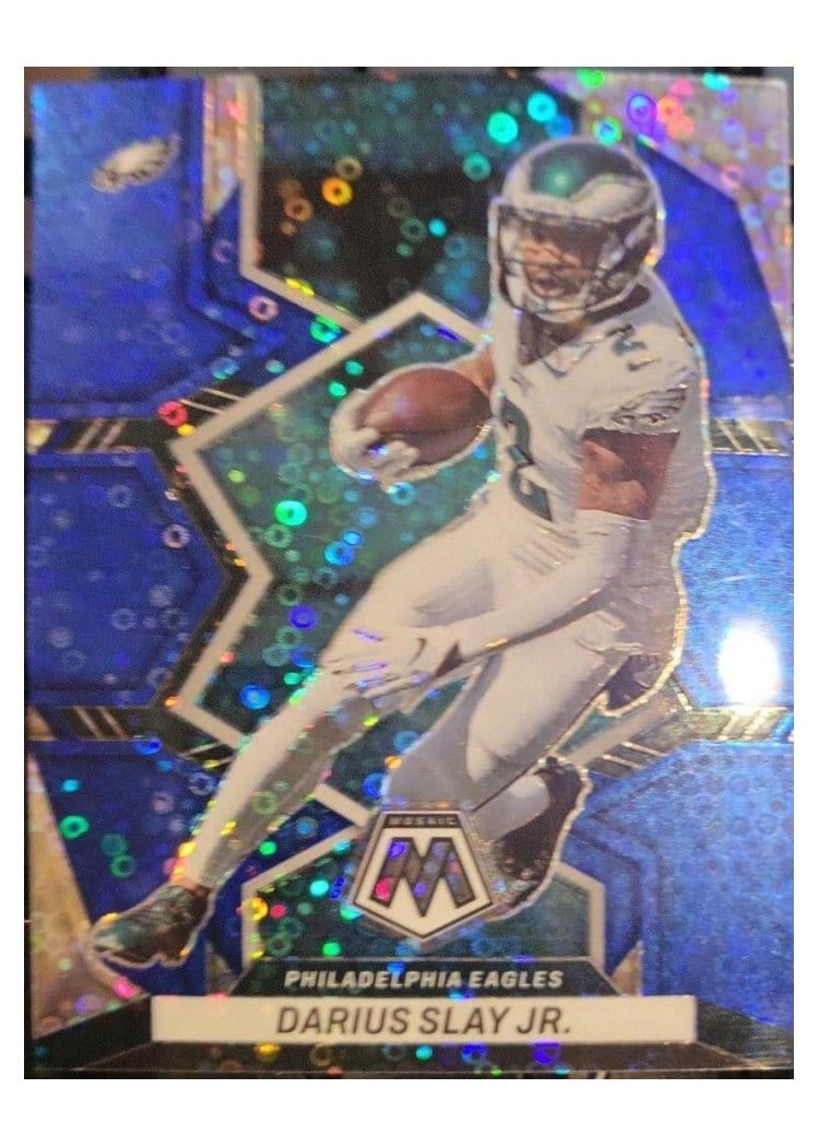 2022 Panini Mosaic Base Set Darius Slay Jr No Huddle Blue #218 card