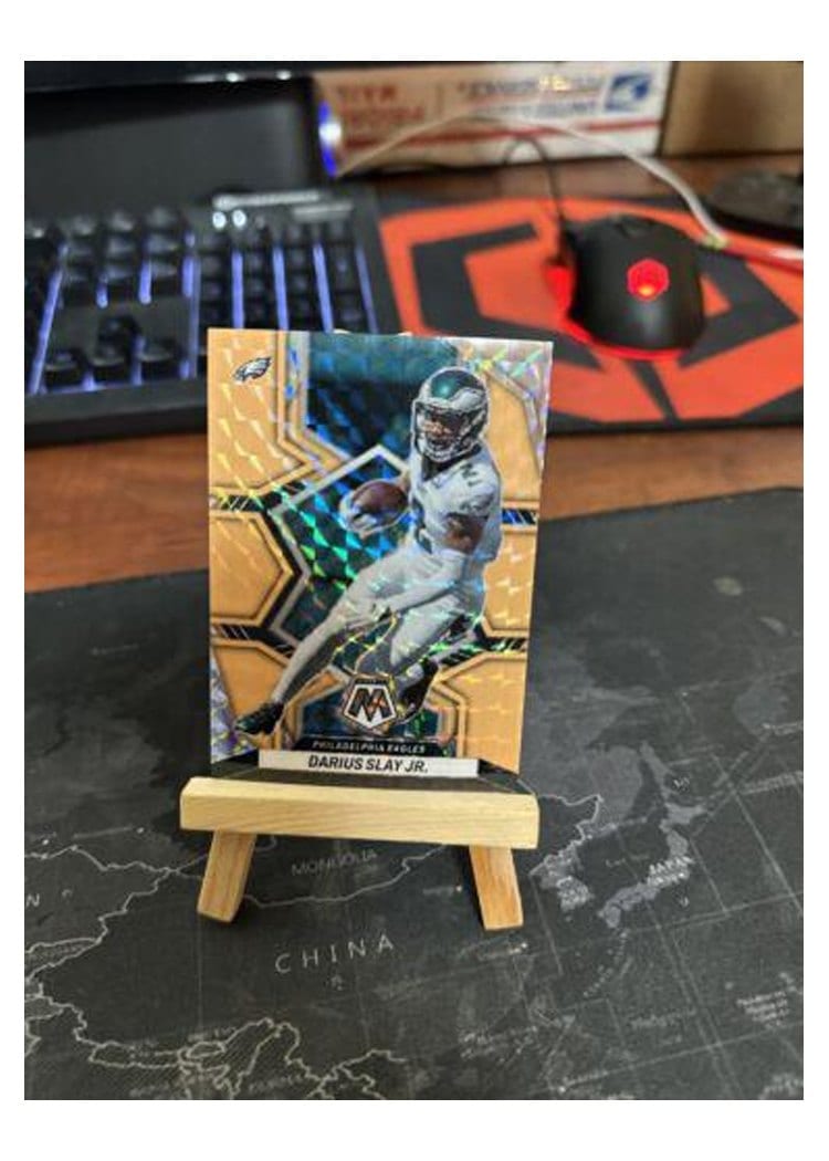 2022 Panini Mosaic Base Set Darius Slay Jr Orange Fluorescent #218 card