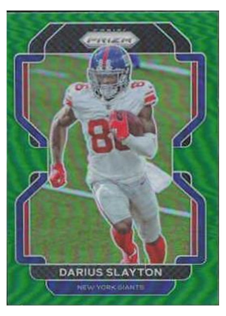 2021 Panini Prizm Base Set Darius Slayton Green Shimmer #228 card