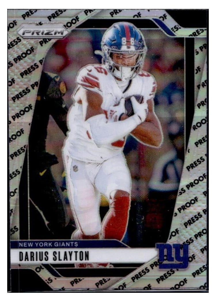 2024 Panini Prizm Base Set Darius Slayton Press Proof #214 card