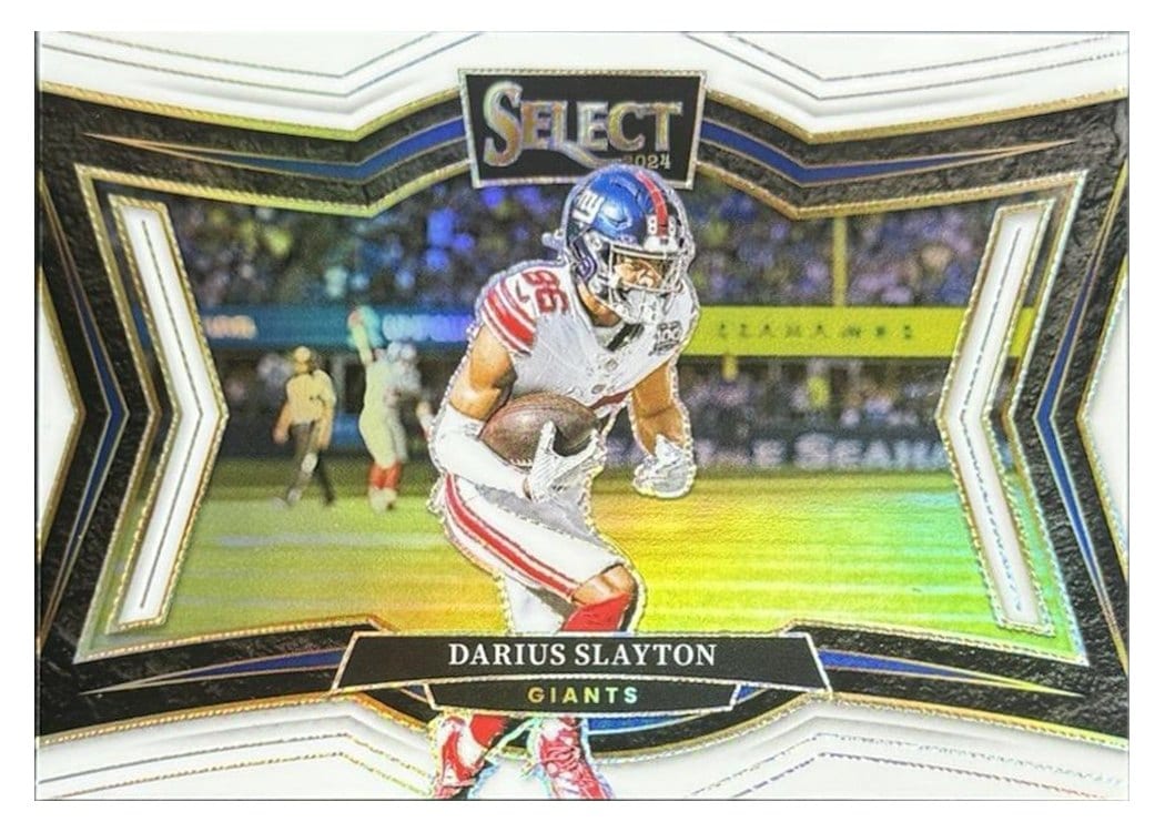2024 Panini Select Base Set Darius Slayton White Prizm #425 card