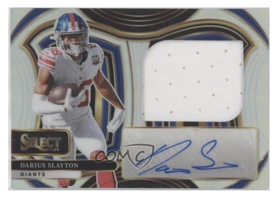 2024 Panini Select Jumbo Signature Swatches Darius Slayton #5 card