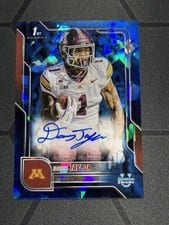 2025 Bowman University Chrome Sapphire Chrome Prospect Autographs Darius Taylor #BCA-DT card