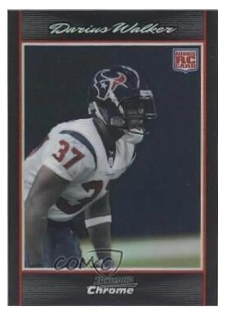 2007 Bowman Chrome Darius Walker #BC18 card