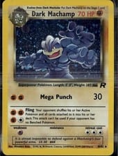 Dark Machamp Team Rocket card