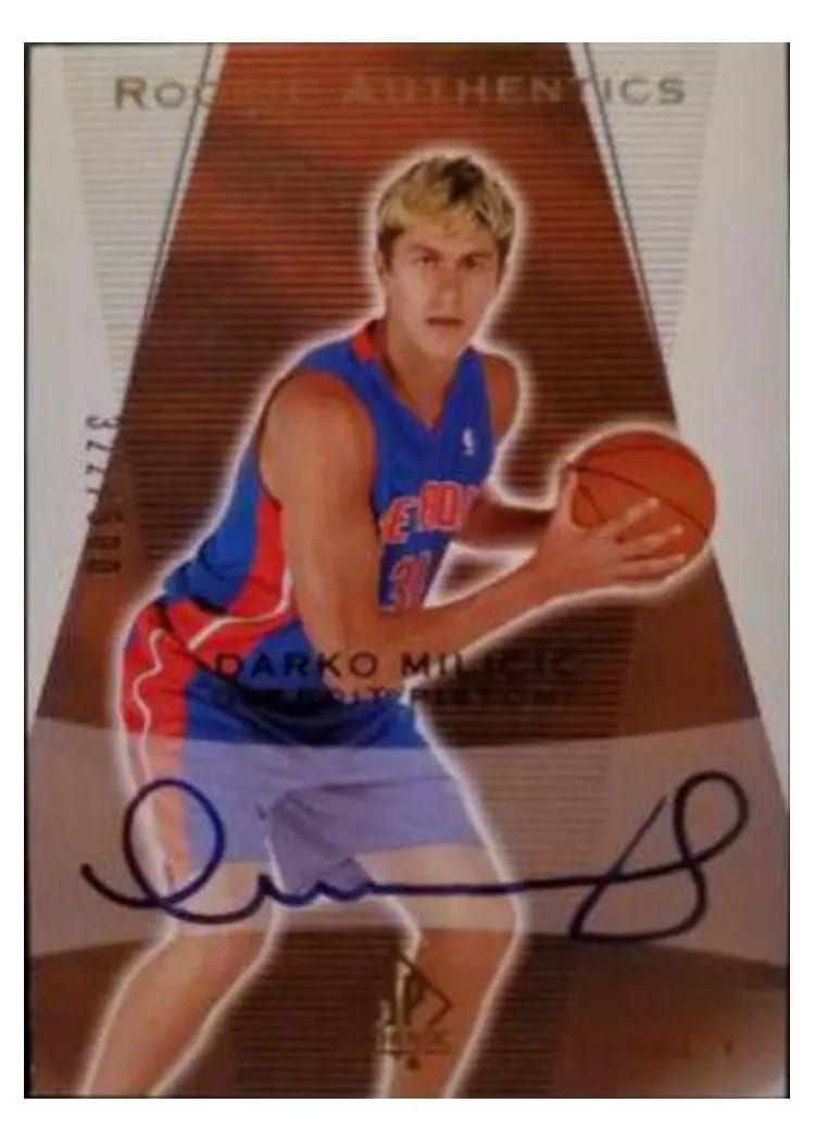 2003 SP Authentic Darko Milicic #149 card