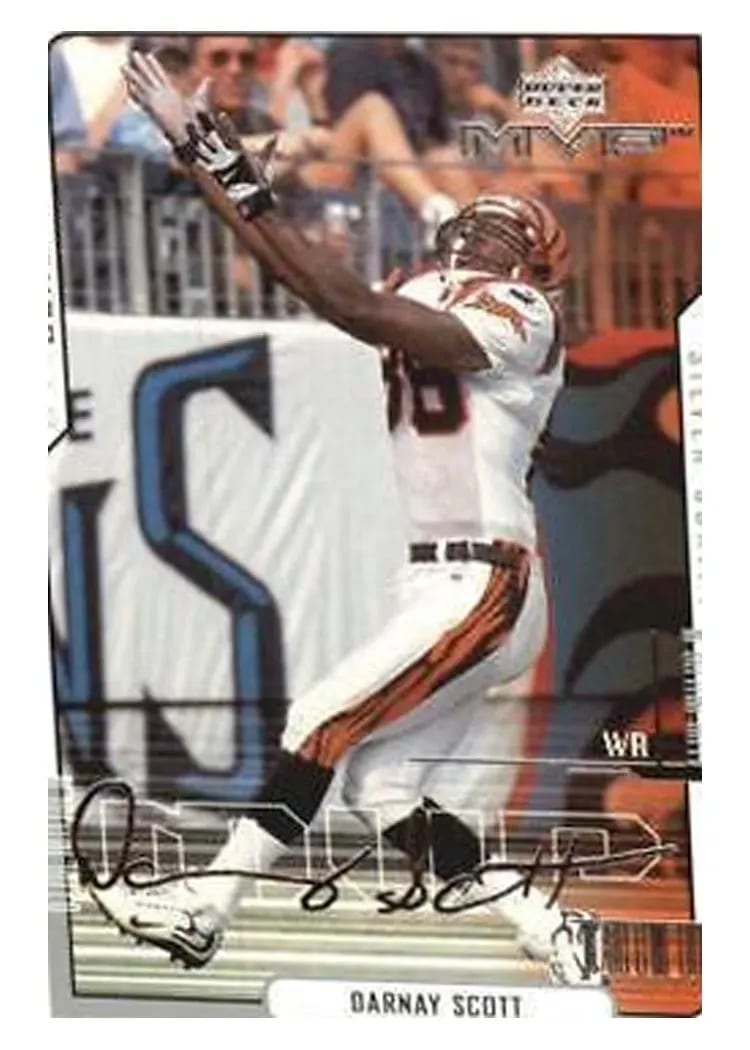 2000 Upper Deck MVP Darnay Scott Silver Script #36 card
