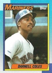 1990 Topps Base Set Darnell Coles #232 card