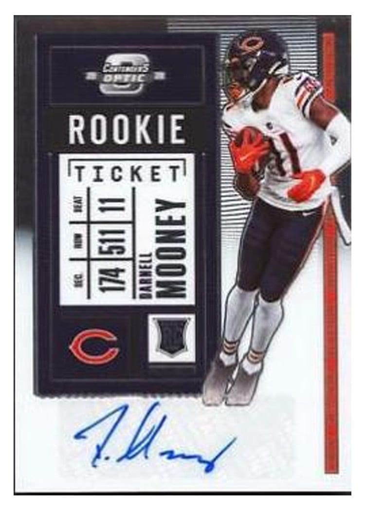 2020 Panini Contenders Optic Base Set Darnell Mooney #191 card