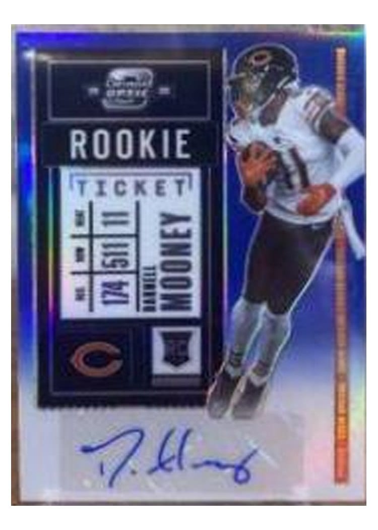 2020 Panini Contenders Optic Base Set Darnell Mooney #191 card