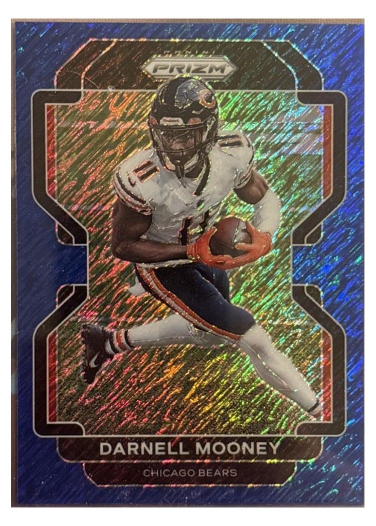 2021 Panini Prizm Base Set Darnell Mooney Blue Shimmer #157 card
