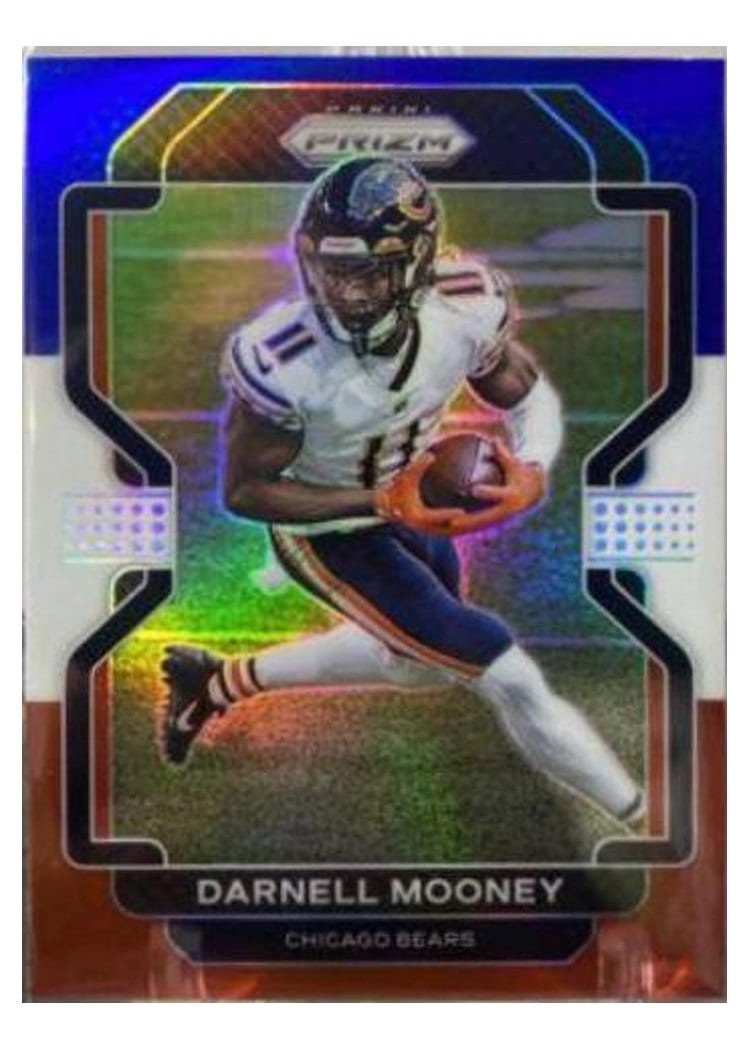 2021 Panini Prizm Base Set Darnell Mooney Red White and Blue Prizm #157 card