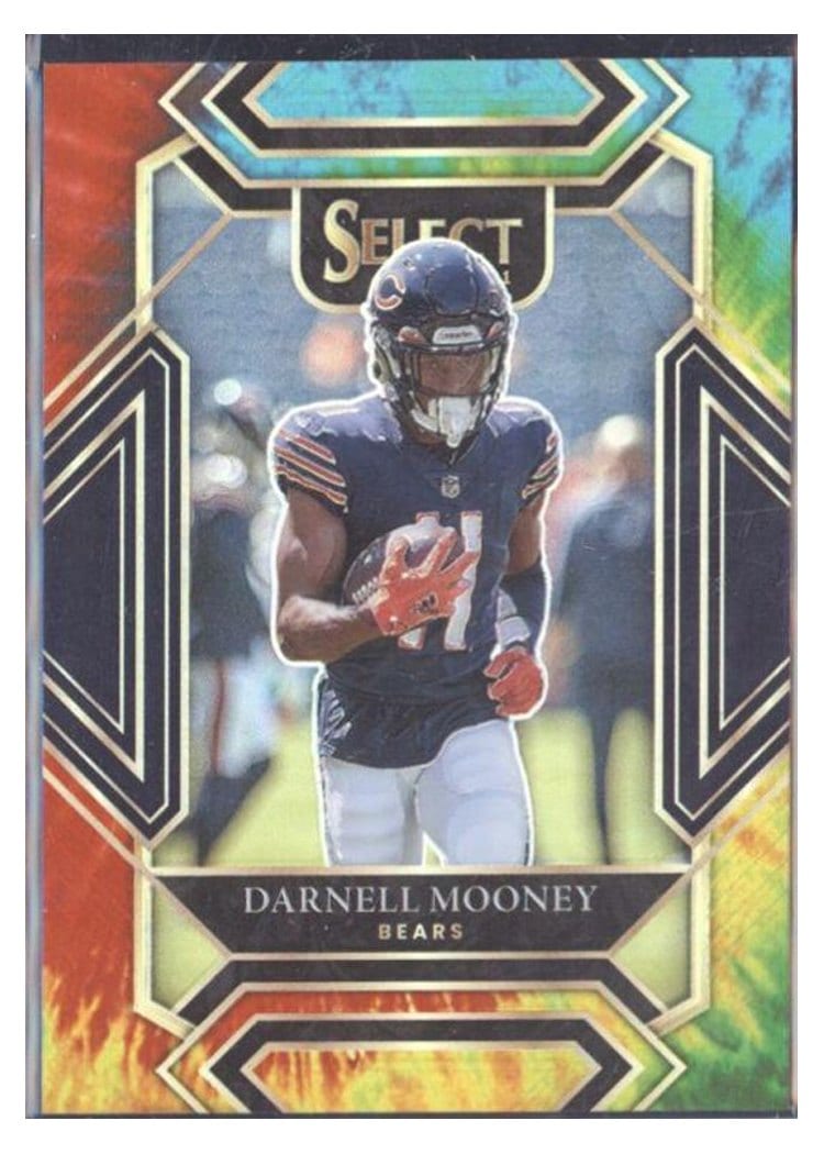 2021 Panini Select Base Set Darnell Mooney Tie Dye #208 card