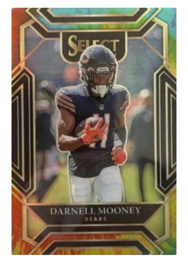 2021 Panini Select Base Set Darnell Mooney Tie Dye Die Cut #208 card