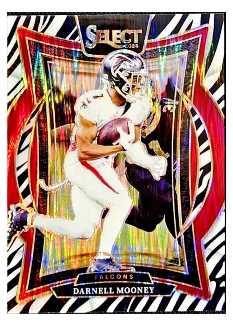 2024 Panini Select Base Set Darnell Mooney Zebra Prizm Shock #44 card
