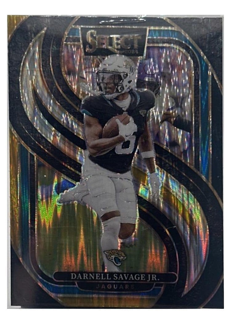 2024 Panini Select Base Set Darnell Savage Jr. Black Prizm Shock #144 card