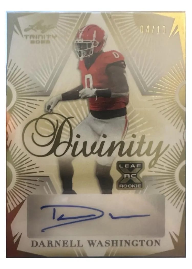 2023 Leaf Trinity Divinity Autograph Darnell Washington #D-DW1