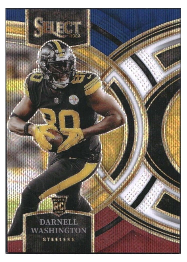 2023 Panini Select Base Set Darnell Washington Tri-Color Prizm #130 card