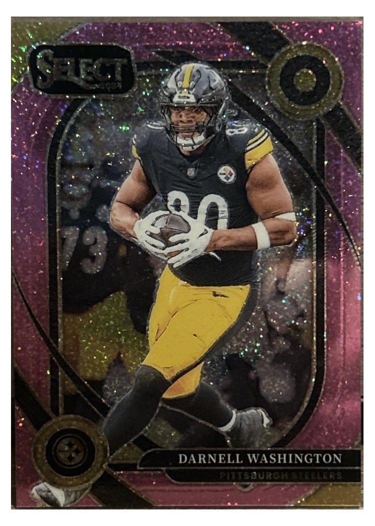 2024 Panini Select Base Set Darnell Washington Pink Glitter Prizm #244 card