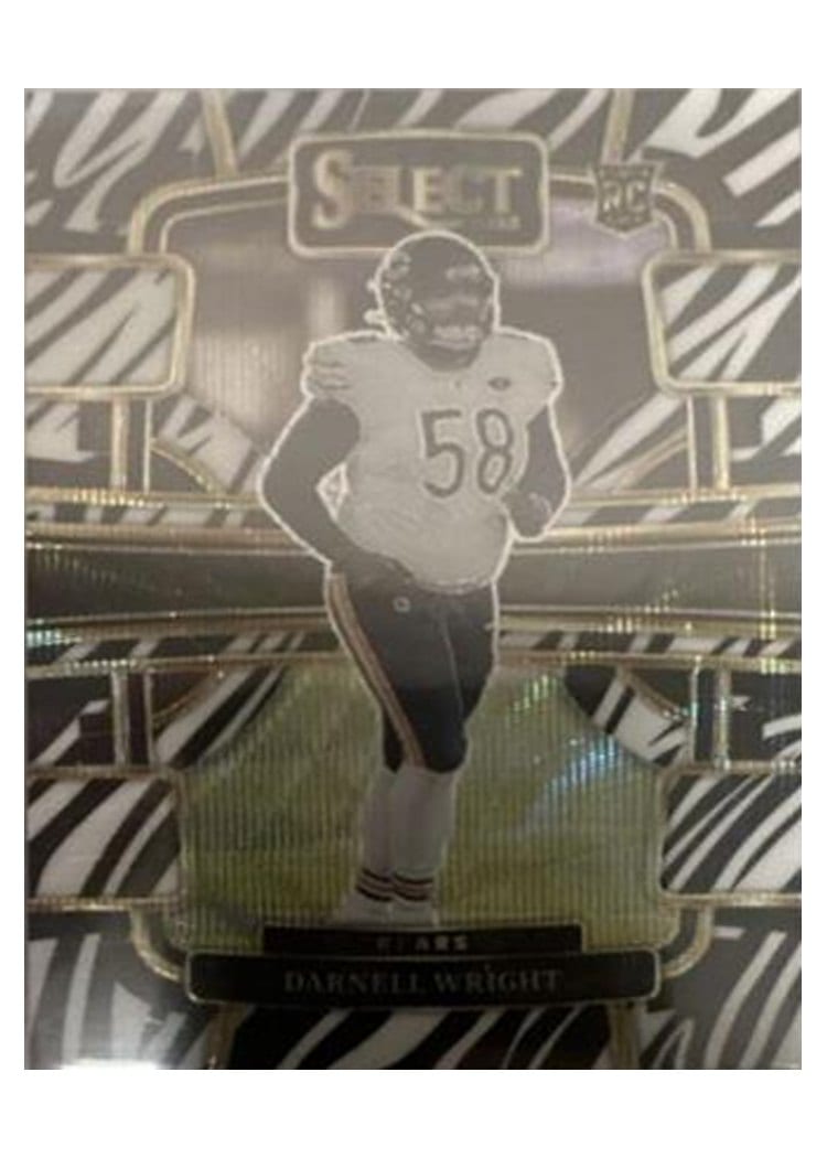 2023 Panini Select Base Set Darnell Wright Zebra Prizm #17 card