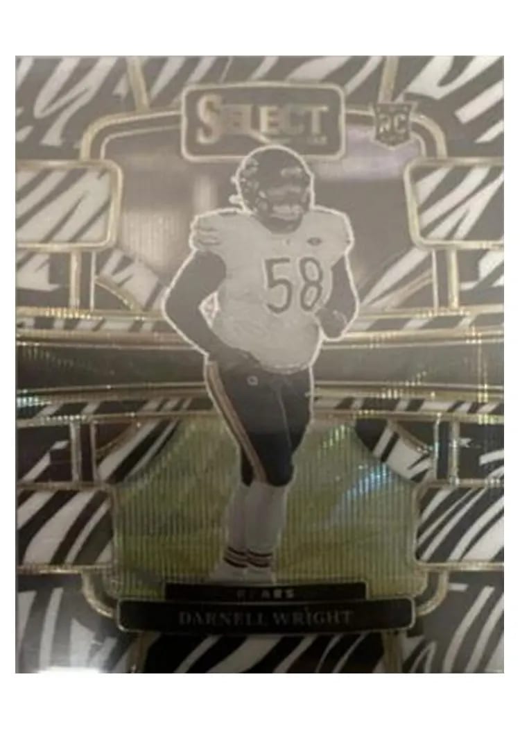 2023 Panini Select Base Set Darnell Wright Zebra Prizm #17 card