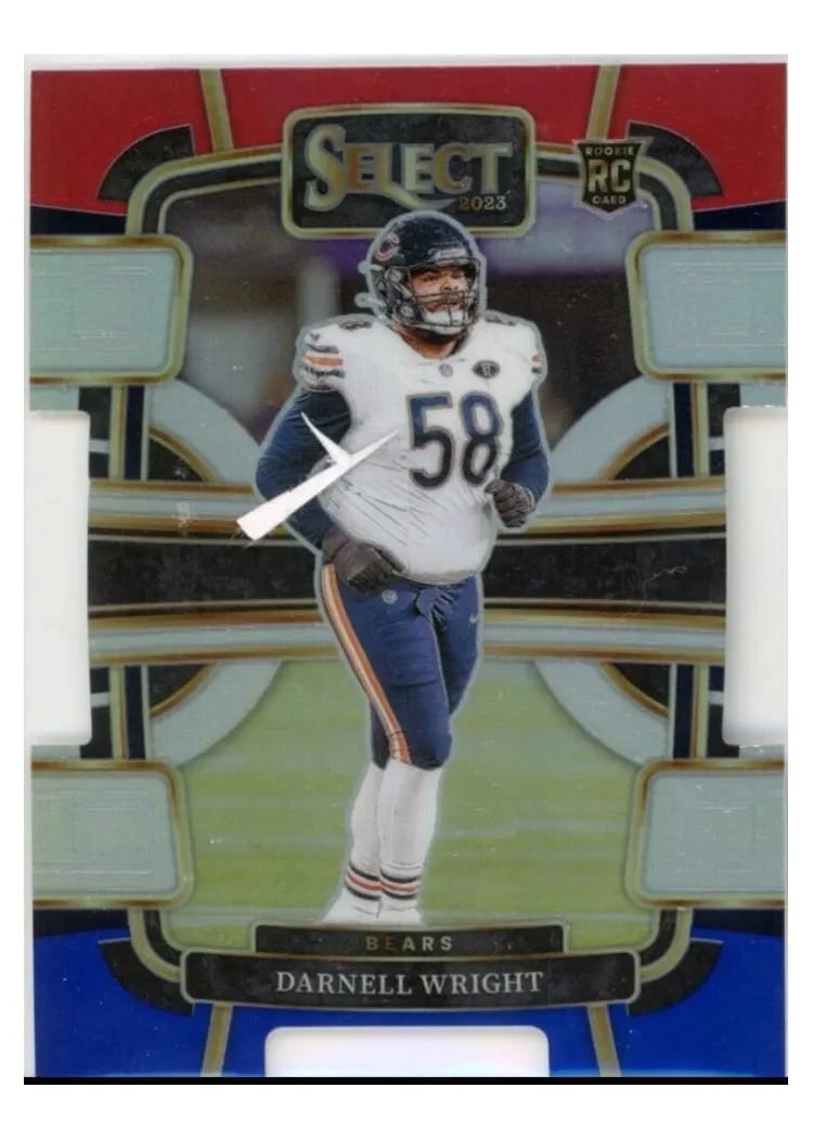 2023 Panini Select Base Set Darnell Wright Blue Prizm #17 card