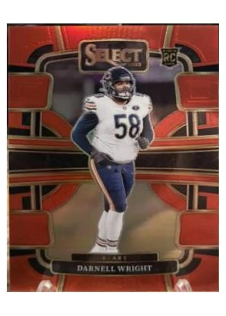 2023 Panini Select Base Set Darnell Wright Red Prizm #17 card