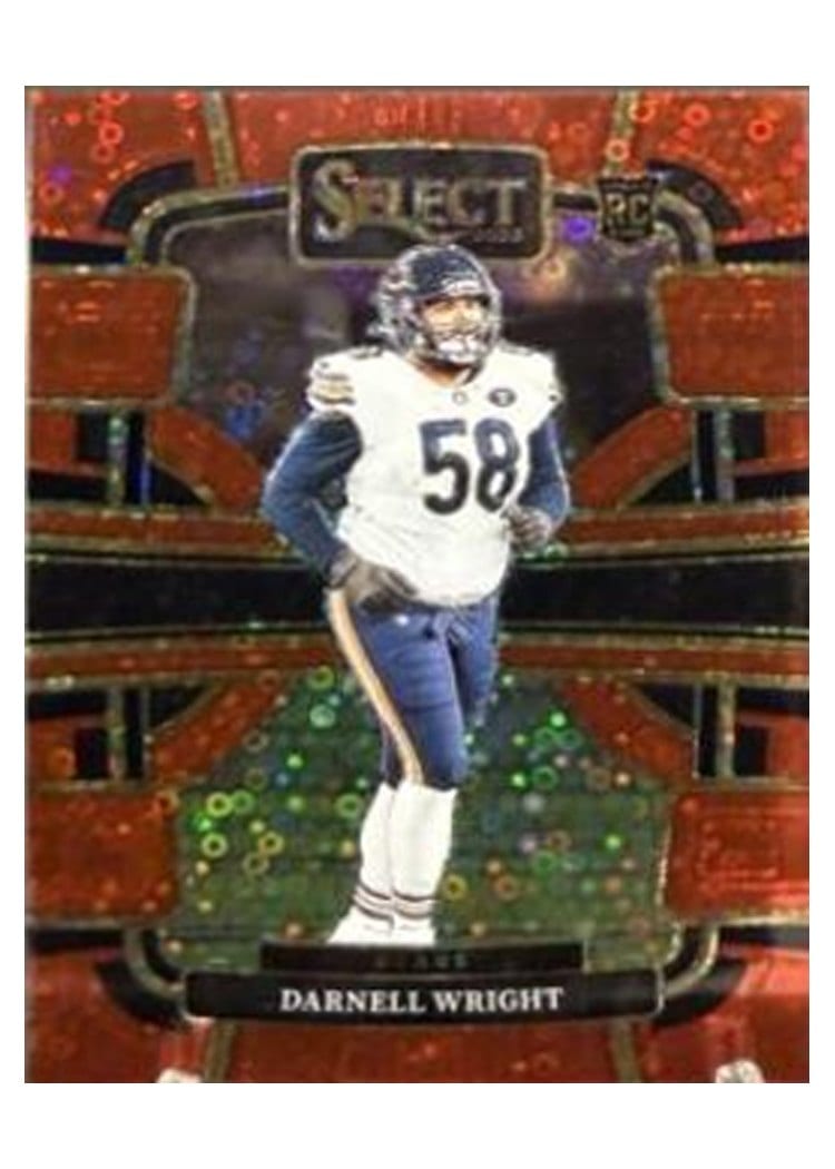 2023 Panini Select Base Set Darnell Wright Disco Red Prizm #17 card