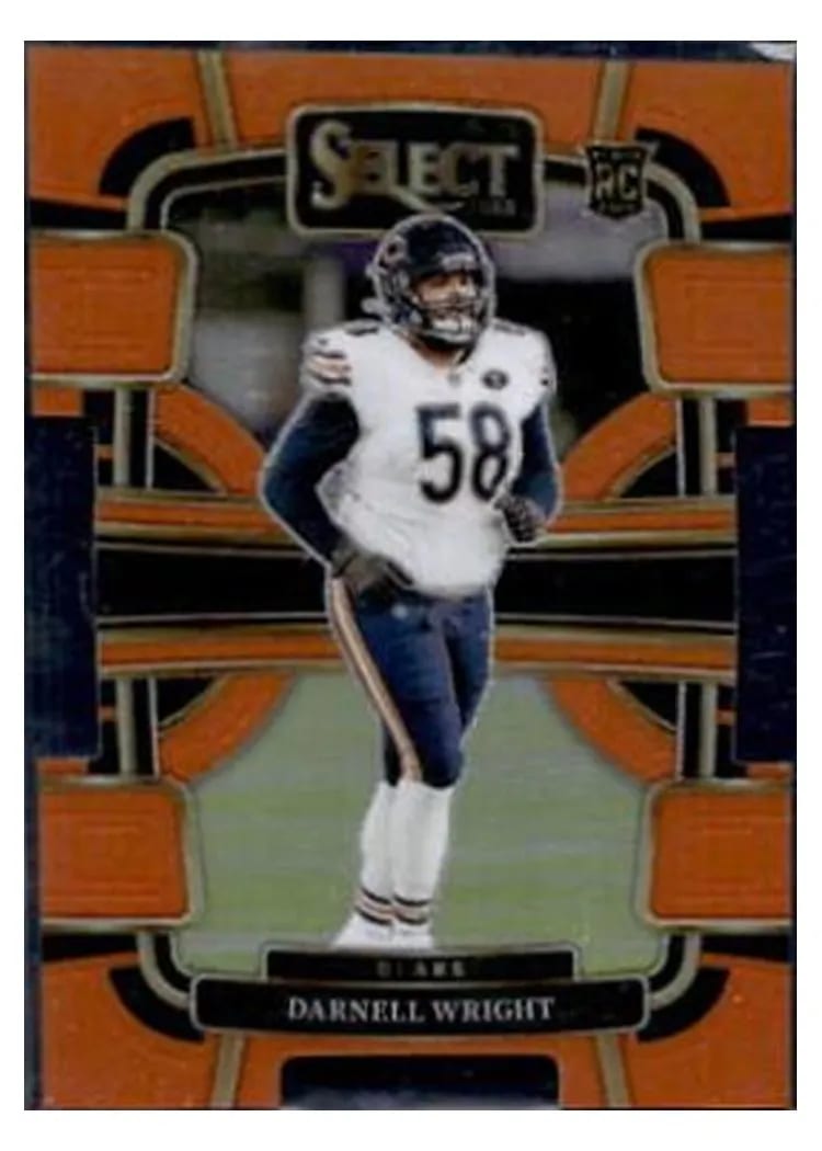 2023 Panini Select Base Set Darnell Wright Orange Prizm #17 card