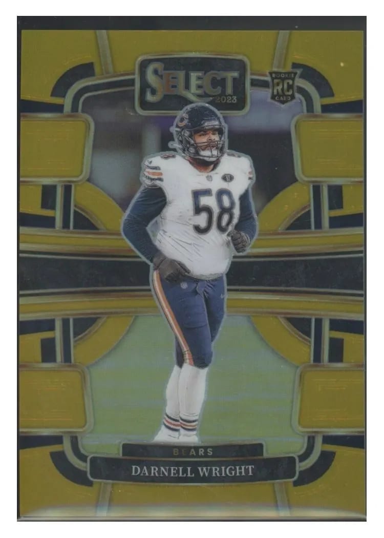 2023 Panini Select Base Set Darnell Wright Gold Prizm #17 card