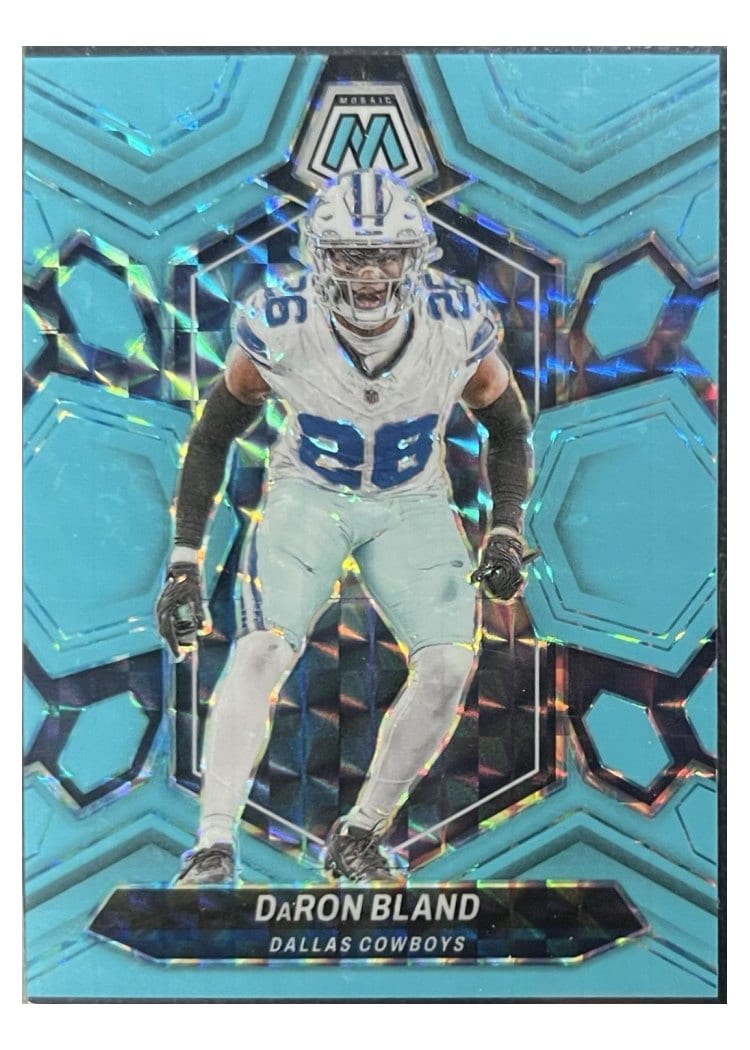 2024 Panini Mosaic Base Set DaRon Bland Blue Fluorescent #63 card