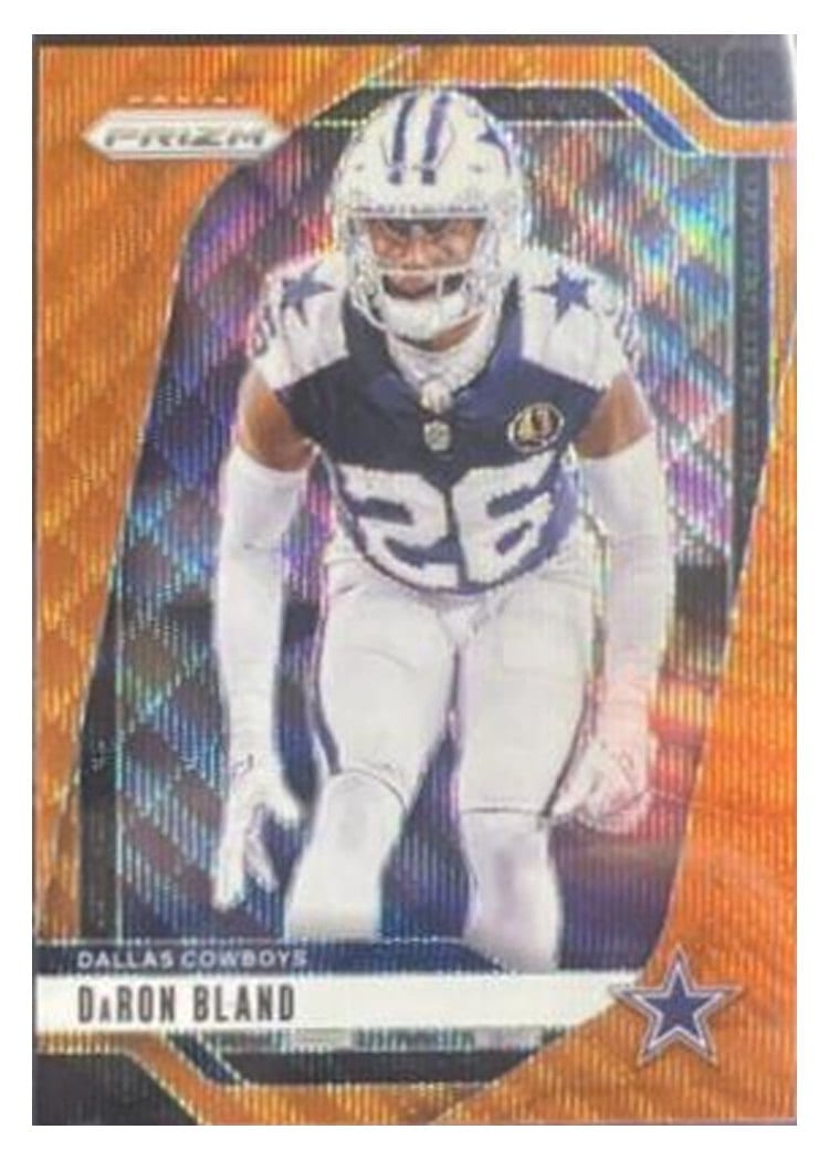 2024 Panini Prizm Base Set DaRon Bland Orange Wave #78 card