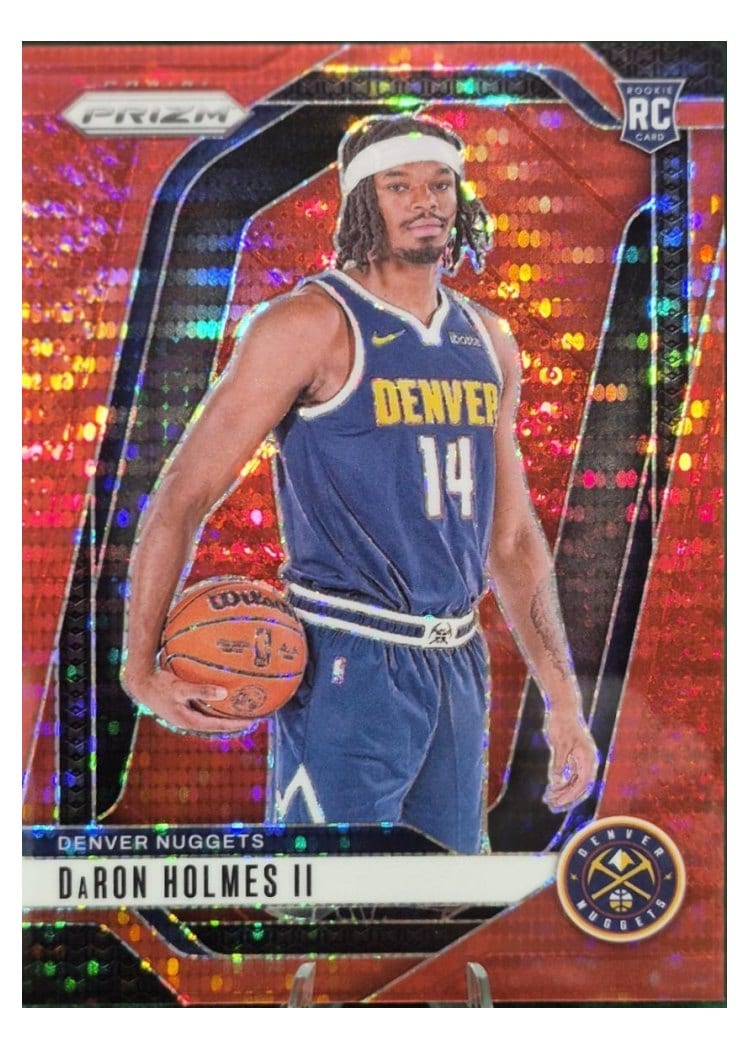 2024-25 Panini Prizm Base Set DaRon Holmes II Red Pulsar #235 card