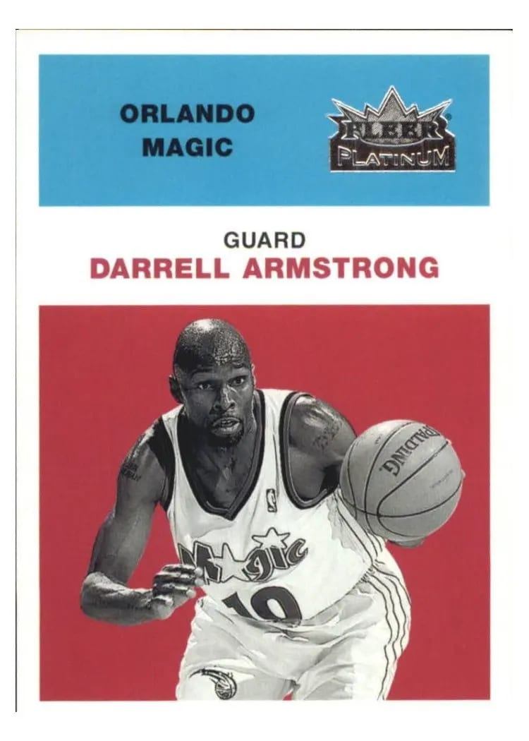 2001 Fleer Platinum Darrell Armstrong #43 card