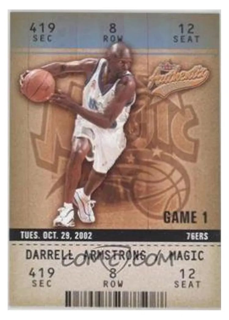 2002 Fleer Authentix Darrell Armstrong #97 card