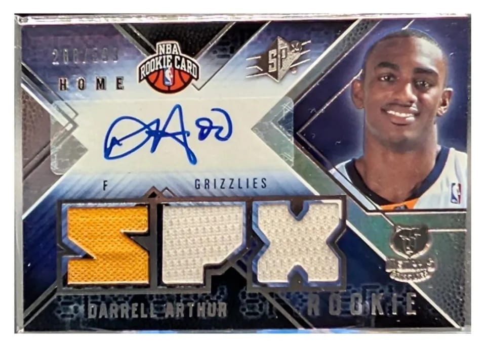 2008 SPx Darrell Arthur #143 card
