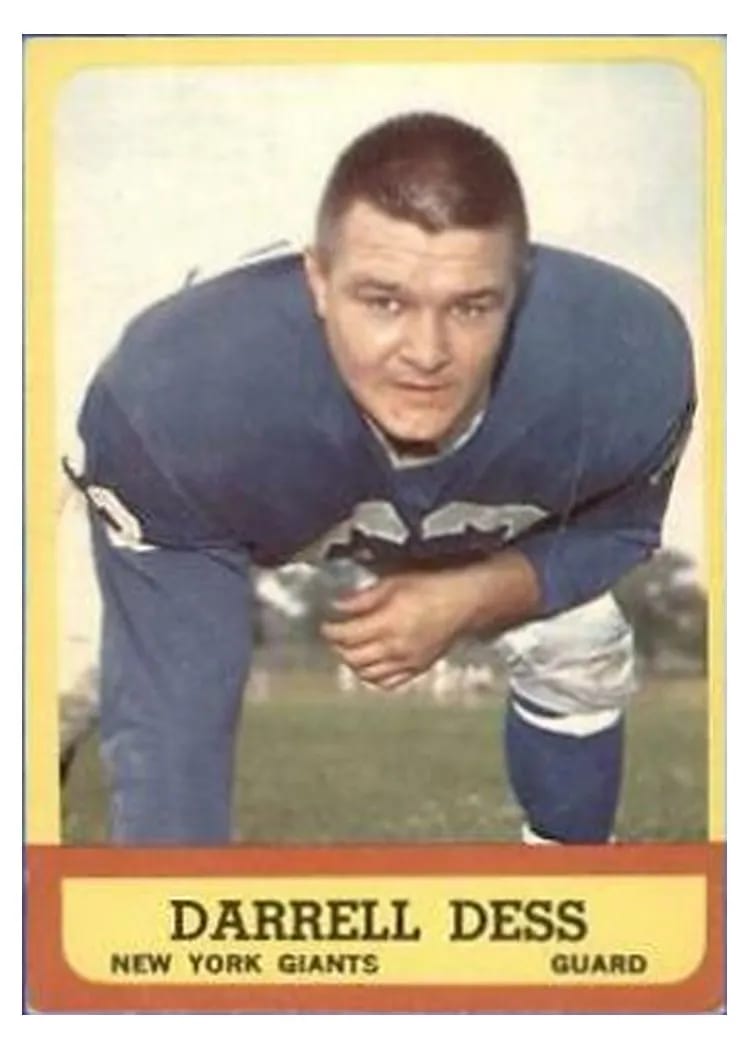 1963 Topps Darrell Dess #54 card