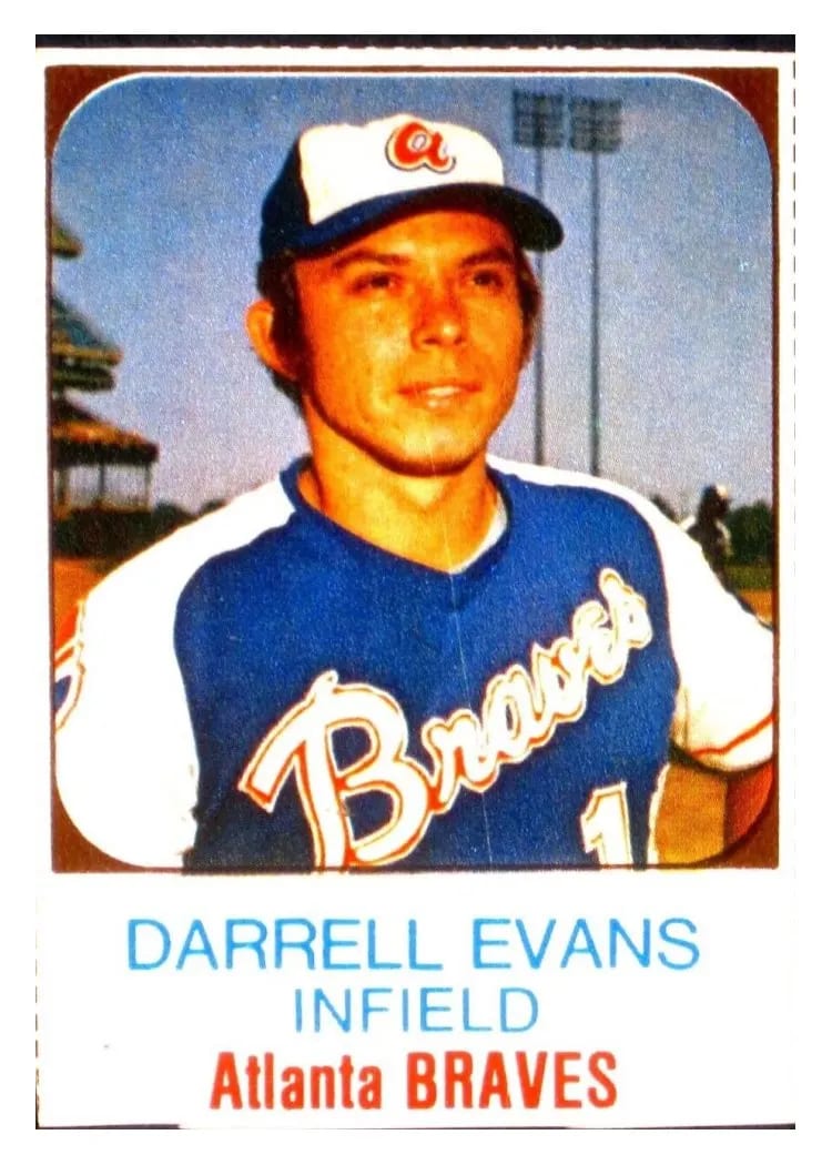 1975 Hostess Darrell Evans #3 card