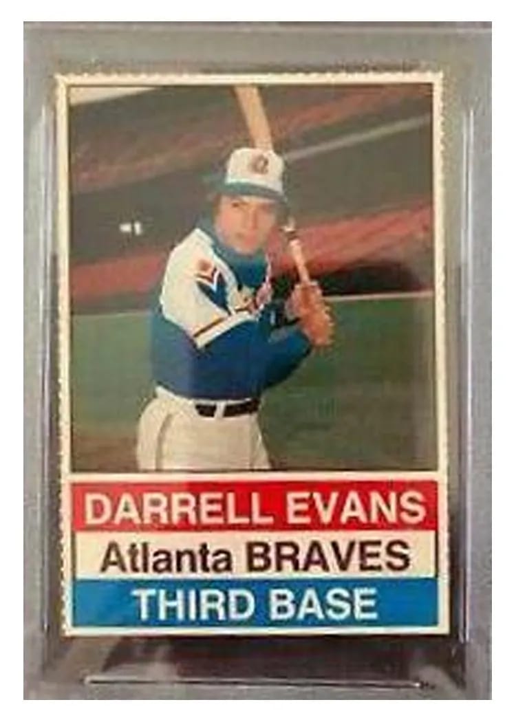 1976 Hostess Darrell Evans #24 card