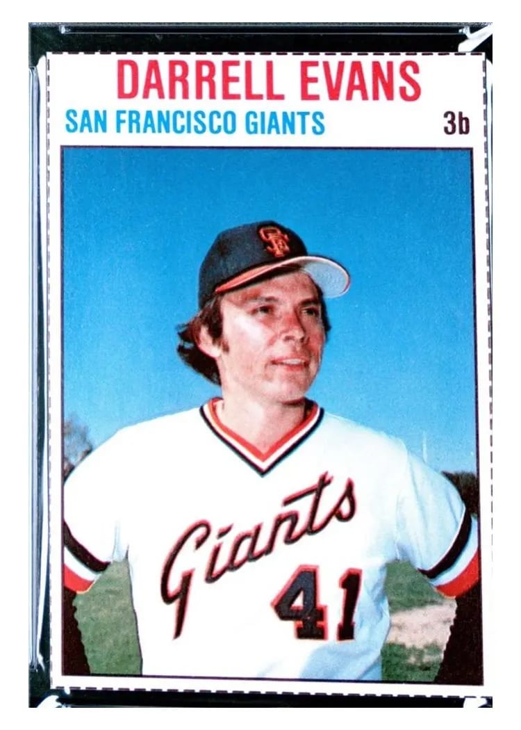 1979 Hostess Darrell Evans #33 card