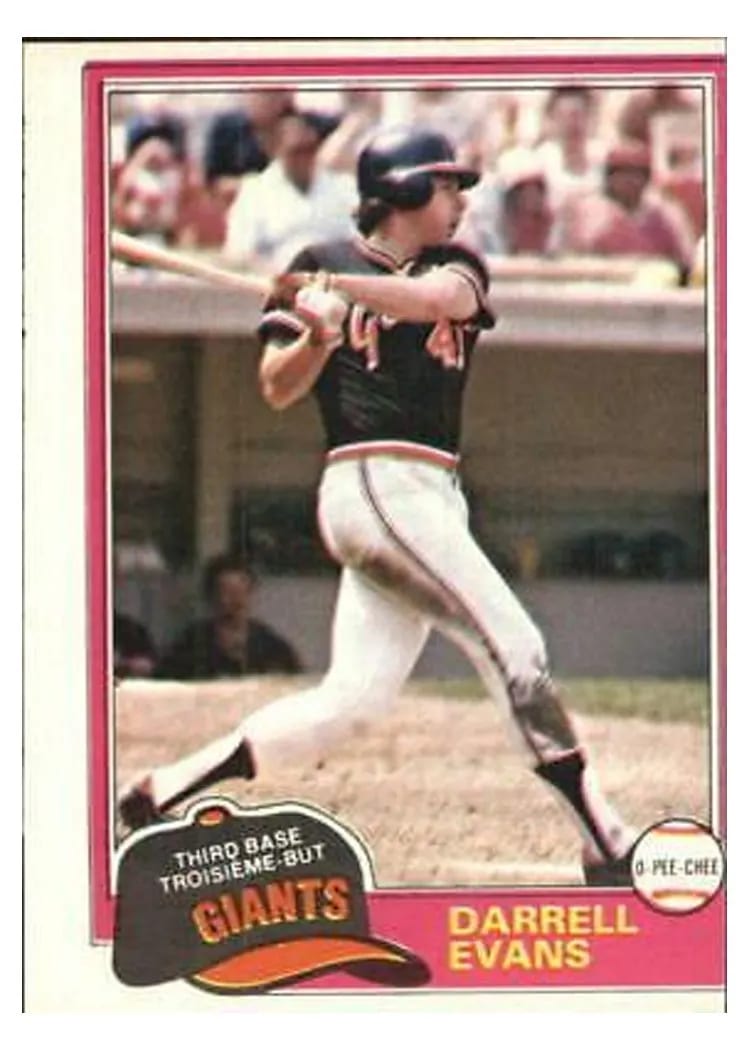 1981 O Pee Chee Darrell Evans #69 card