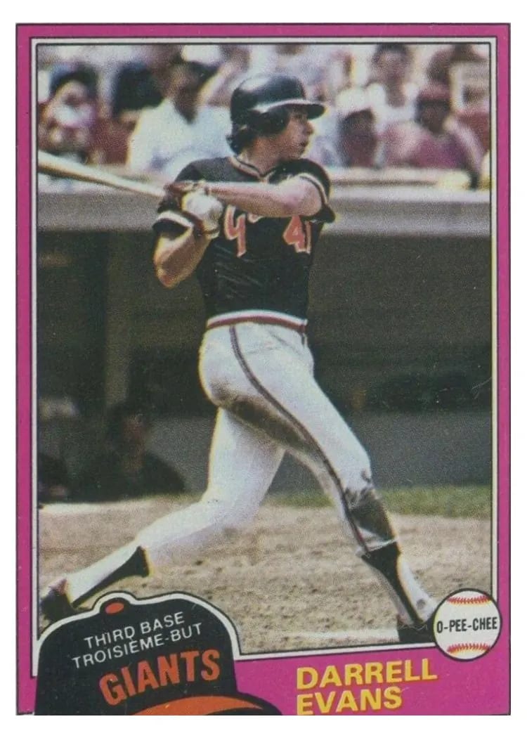 1981 O Pee Chee Darrell Evans #69 card