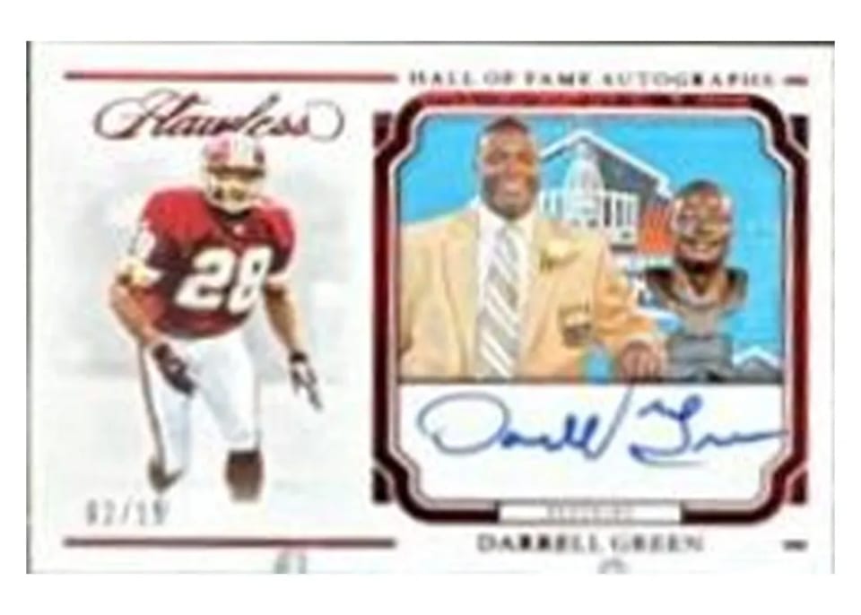 2023 Panini Flawless Hall of Fame Autograph Darrell Green #17 card