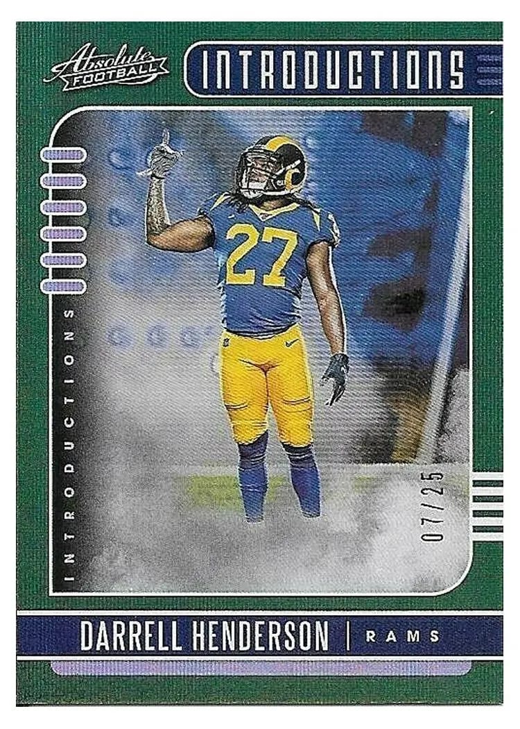 2019 Panini Absolute Introductions Darrell Henderson #4 card