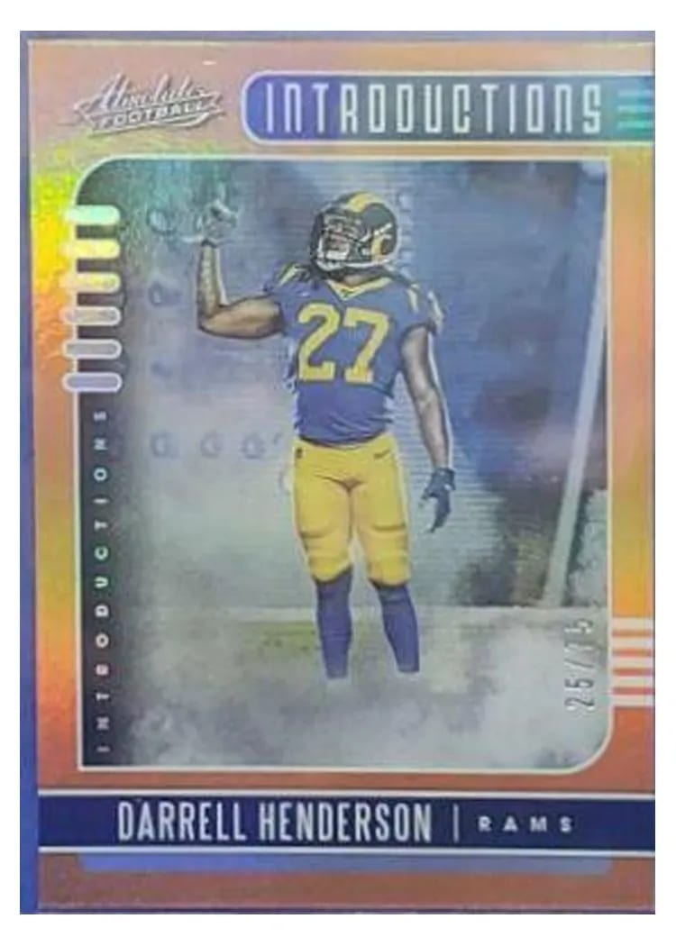 2019 Panini Absolute Introductions Darrell Henderson #4 card