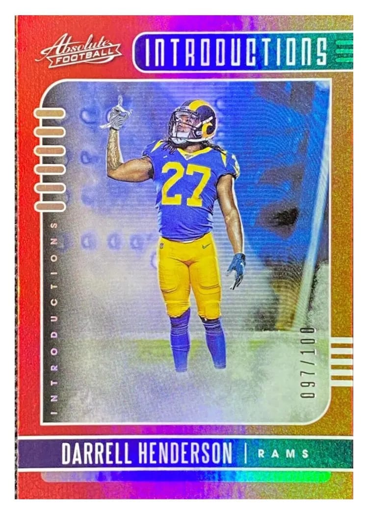 2019 Panini Absolute Introductions Darrell Henderson #4 card
