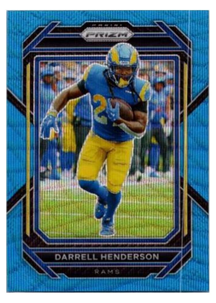 2022 Panini Prizm Base Set Darrell Henderson Blue Wave #160 card