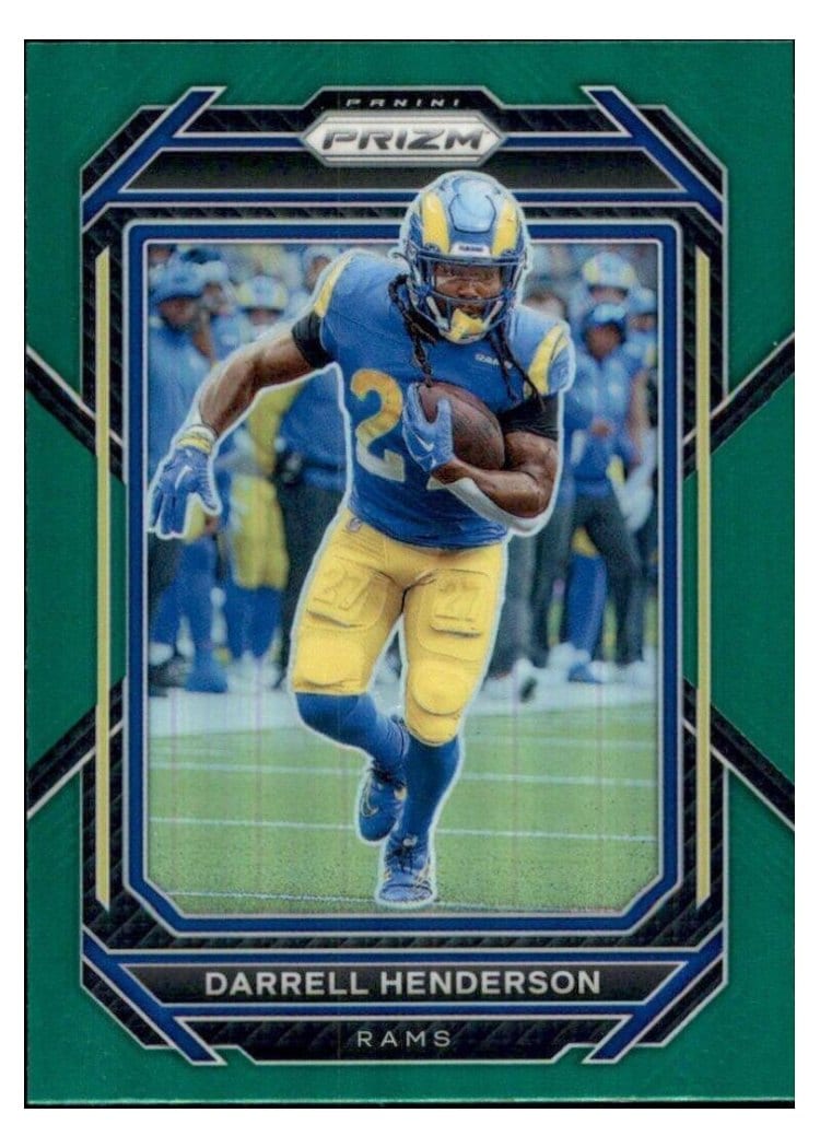 2022 Panini Prizm Base Set Darrell Henderson Green #160 card