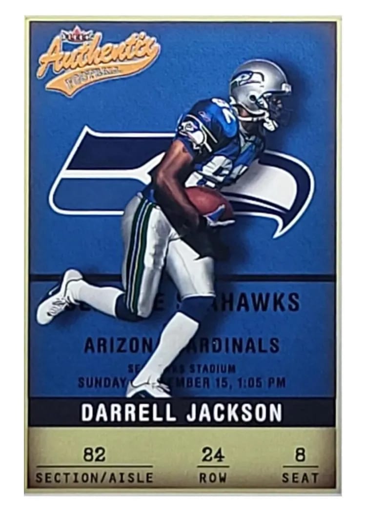2002 Fleer Authentix Darrell Jackson #24 card