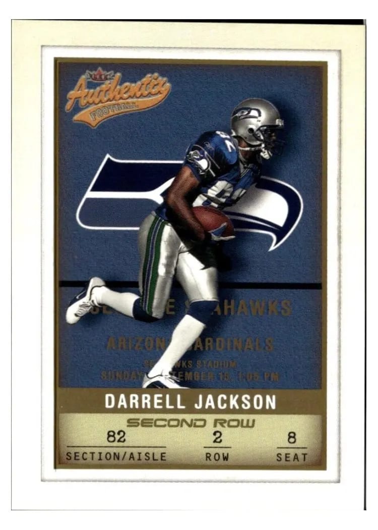 2002 Fleer Authentix Darrell Jackson #24 card